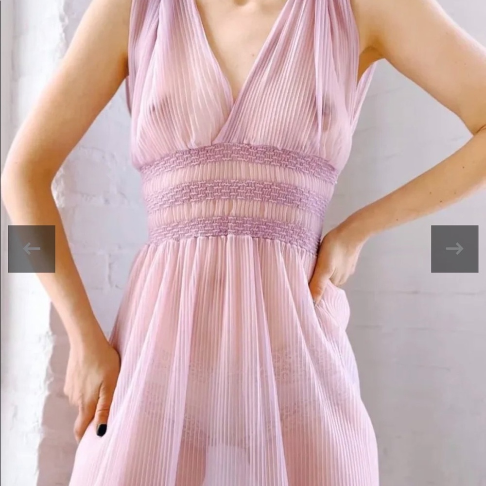 Vintage pleated slip dress size S-M